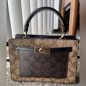 coach mini lane top handle bag